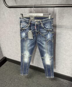 Dsquared2 Blue Star Jeans Glimmende Label
