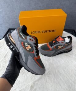 Louis Vuitton Run Away Sneakers Grey Orange
