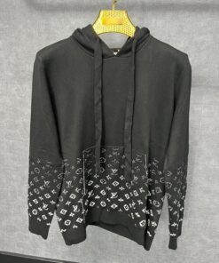 LV Monogram Hoodie Black