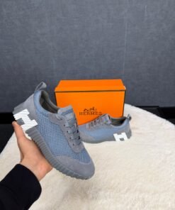Hermes Bouncing Sneakers grey white