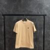 AMI Heart Logo Black T-Shirt Beige
