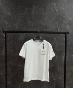 Moncler V-hals T-shirt White