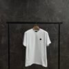 Moncler met zwart logo-patch T-shirt White