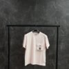 Stone Island T-shirt Licht roze met borstzak
