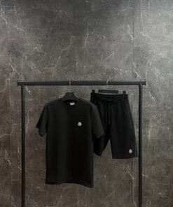 Moncler zomer suit met Logopatch Zwart