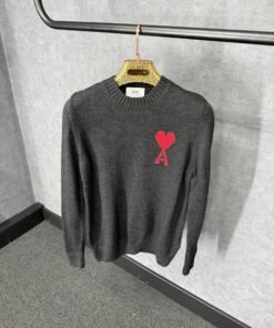 Ami Black Sweater Wol