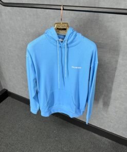 Balenciaga Blue Hoody White Text