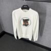 Burberry White Sweater Big Logo