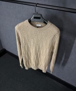 Christian Dior Oblique Beige Sweater High Quality