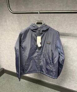 Dolce Gabbana Blauw Jasje Capuchon