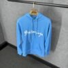 Balenciaga Blue Hoody Big Text