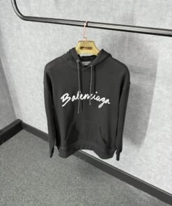 Balenciaga Black Hoody Big Text