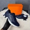 Hermes Bouncing Sneakers Dark Blue, Orange Logo