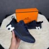 Hermes Bouncing Sneakers Blue Leather