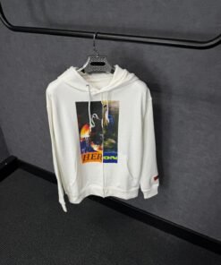Heron Preston Hoodie White, Double Zwaan
