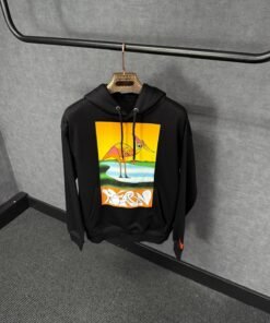 Heron Preston Hoodie Black, Oranje Zwaan