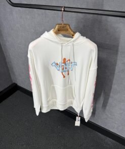 Off-White White Hoody Roze Arm Bedrukking