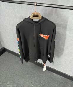 Off-White Black Hoody Orange Logo