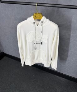 Palm Angels White Hoody, White Teddy