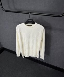 Louis Vuitton White Sweater Monogram