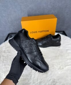 Louis Vuitton Black on Black Sneakers Monogram