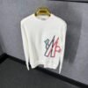 Moncler White Sweater Big Logo