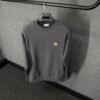 Moncler Basic Logo Sweater Dark Grey