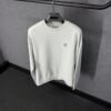 Moncler Basic Logo Sweater Light Grey