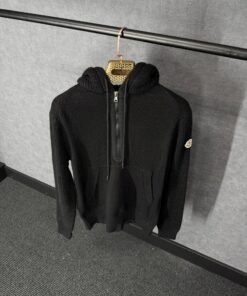 Moncler Black Wool Hoody High Quality