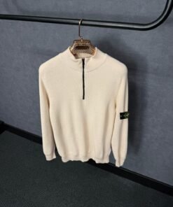 Stone Island Trui, Met Rits Beige