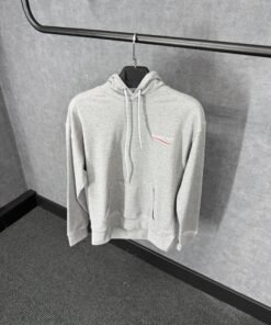 Balenciaga Grey Hoody Classic Text Logo