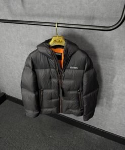 Zegna Ermenegildo Cirruslite Down Hooded Jacket Black High Quality