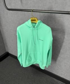 Balenciaga Mint Blue Hoody Black Text